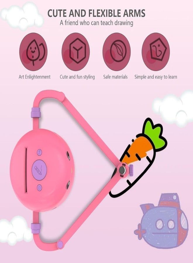 درامستون لعبة روبوت الرسم درامستون (١٥ عامًا) مع ١٠٠ بطاقة رسم إبداعية - مجموعة فنية تعليمية مستوحاة من منهج مونتيسوري لتعزيز تعلم الأطفال وإبداعهم - Image 5